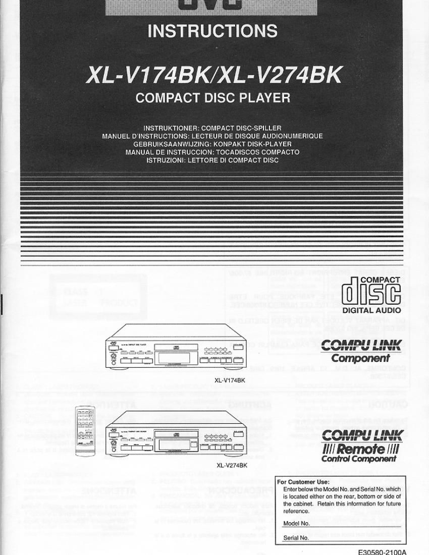 Jvc XLV 174 BK Owners Manual