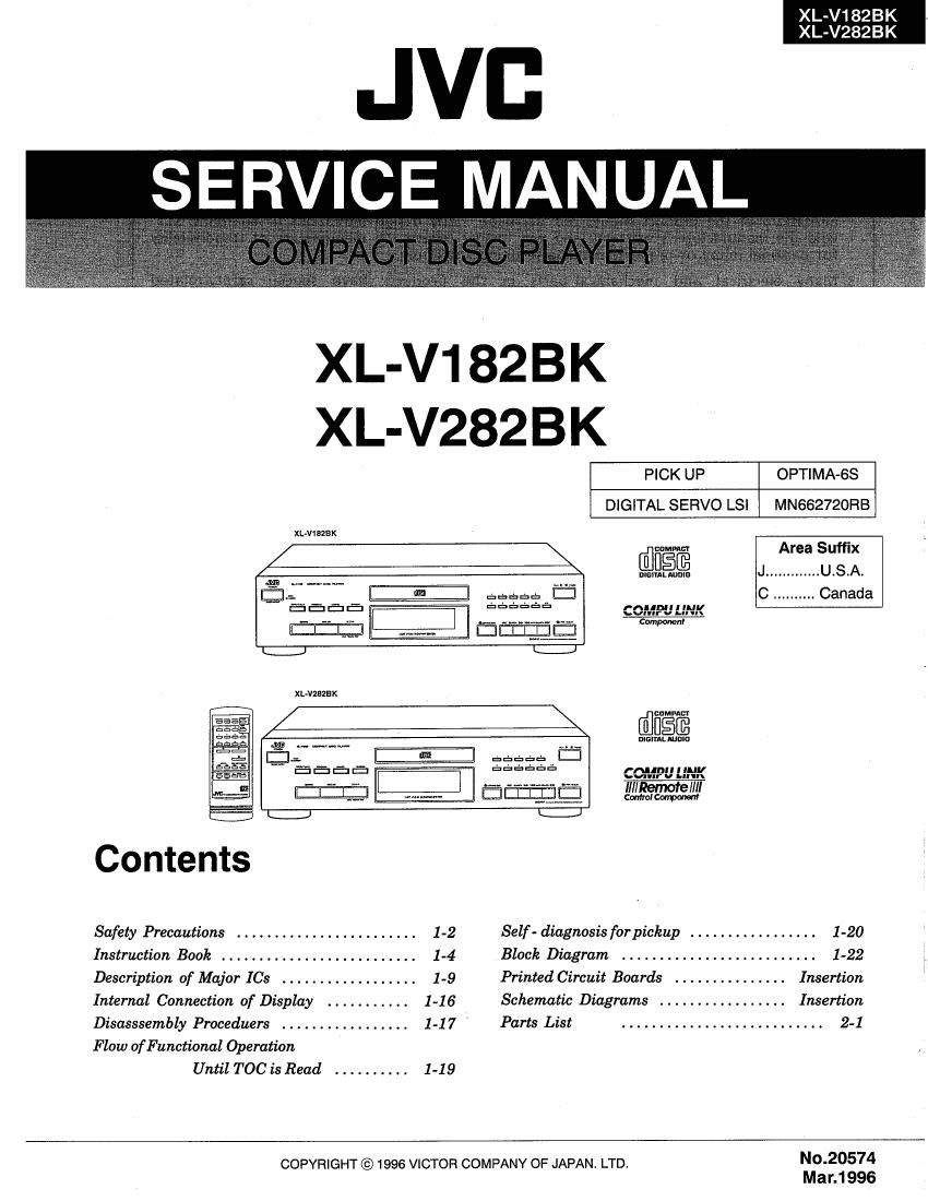 Jvc XLV 182 BK Service Manual