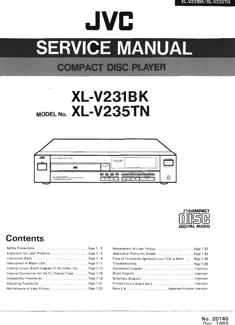 Jvc XLV 231 BK Service Manual