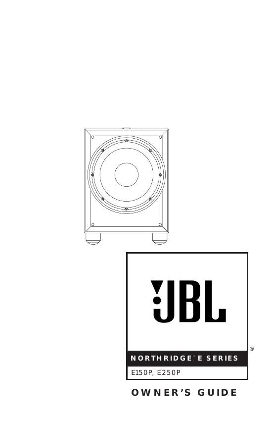 jbl e 250 p owners manual