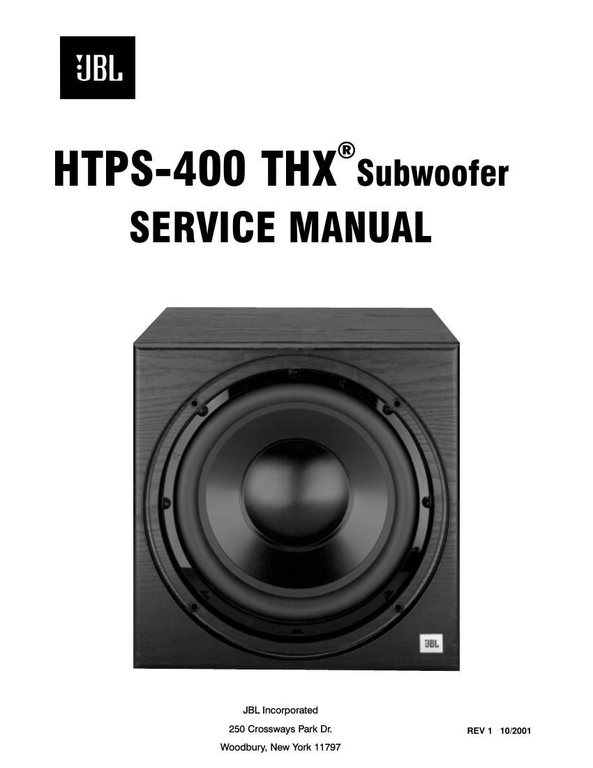 jbl htps 400 service manual