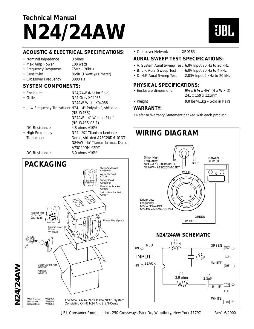 jbl n 24 service manual