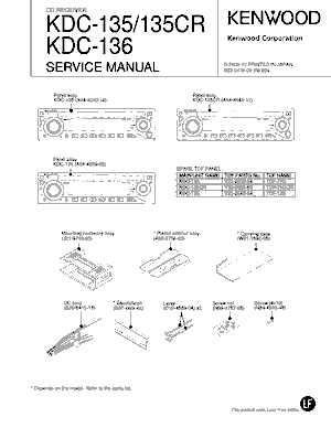 Free Audio Service Manuals - k / kenwood / kenwood-kdc