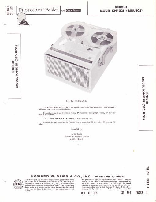 knight kn 4035 service manual