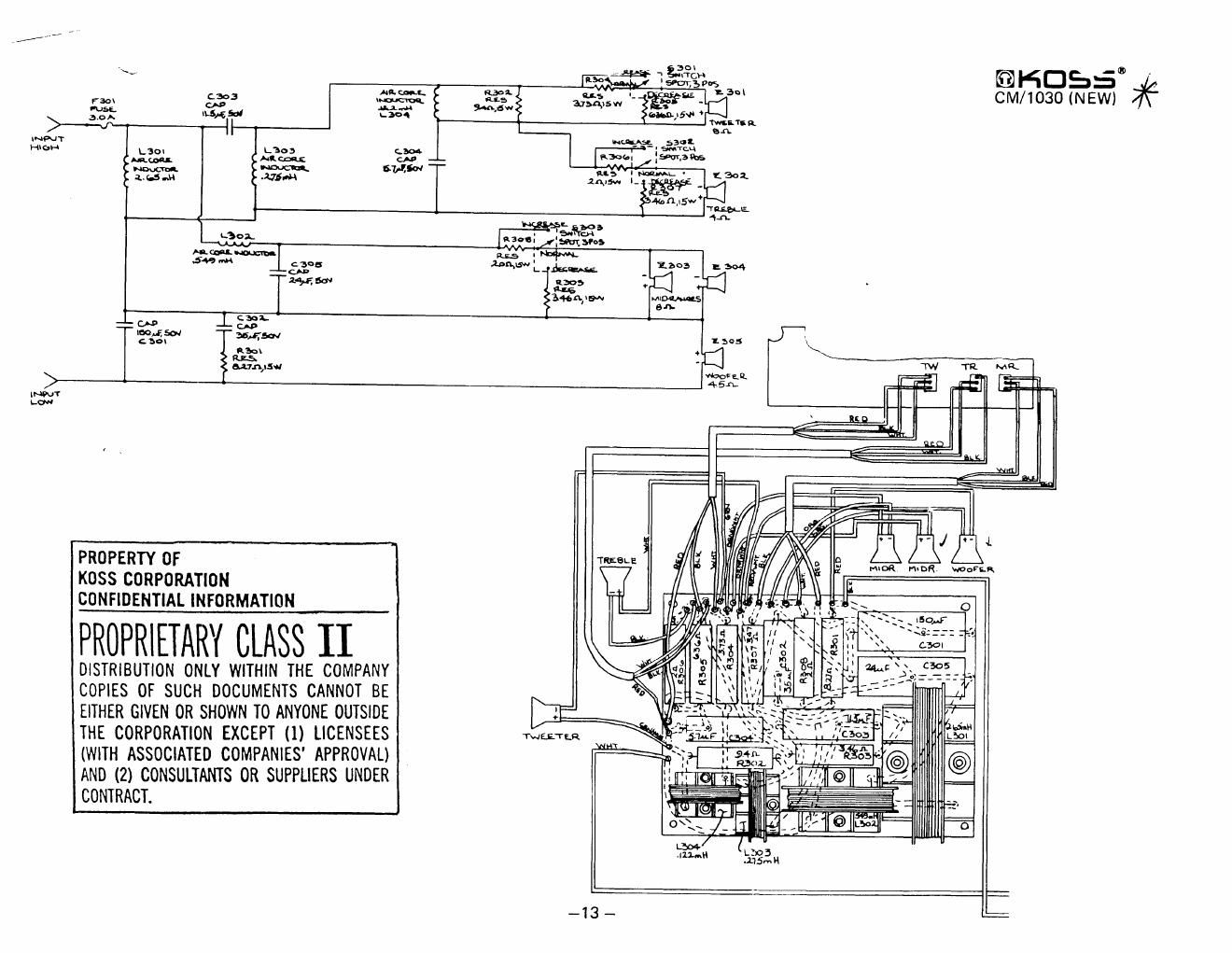 koss cm 1030 schematic