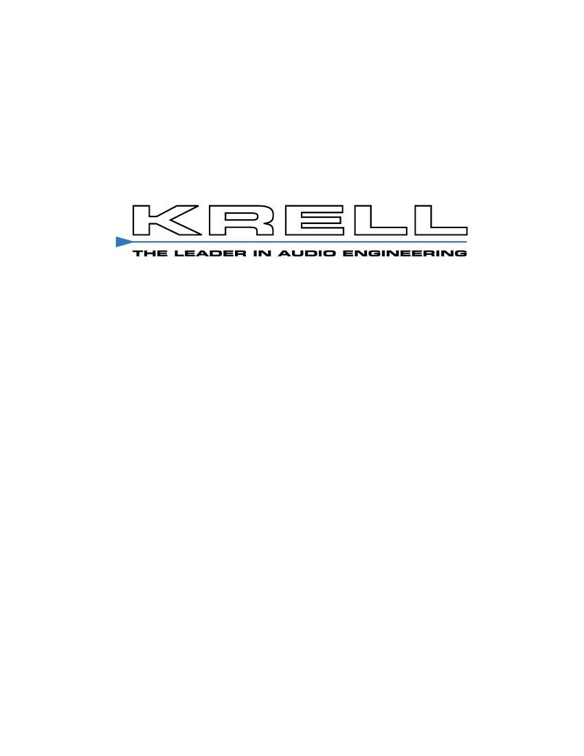 Krell 2000 Catalog