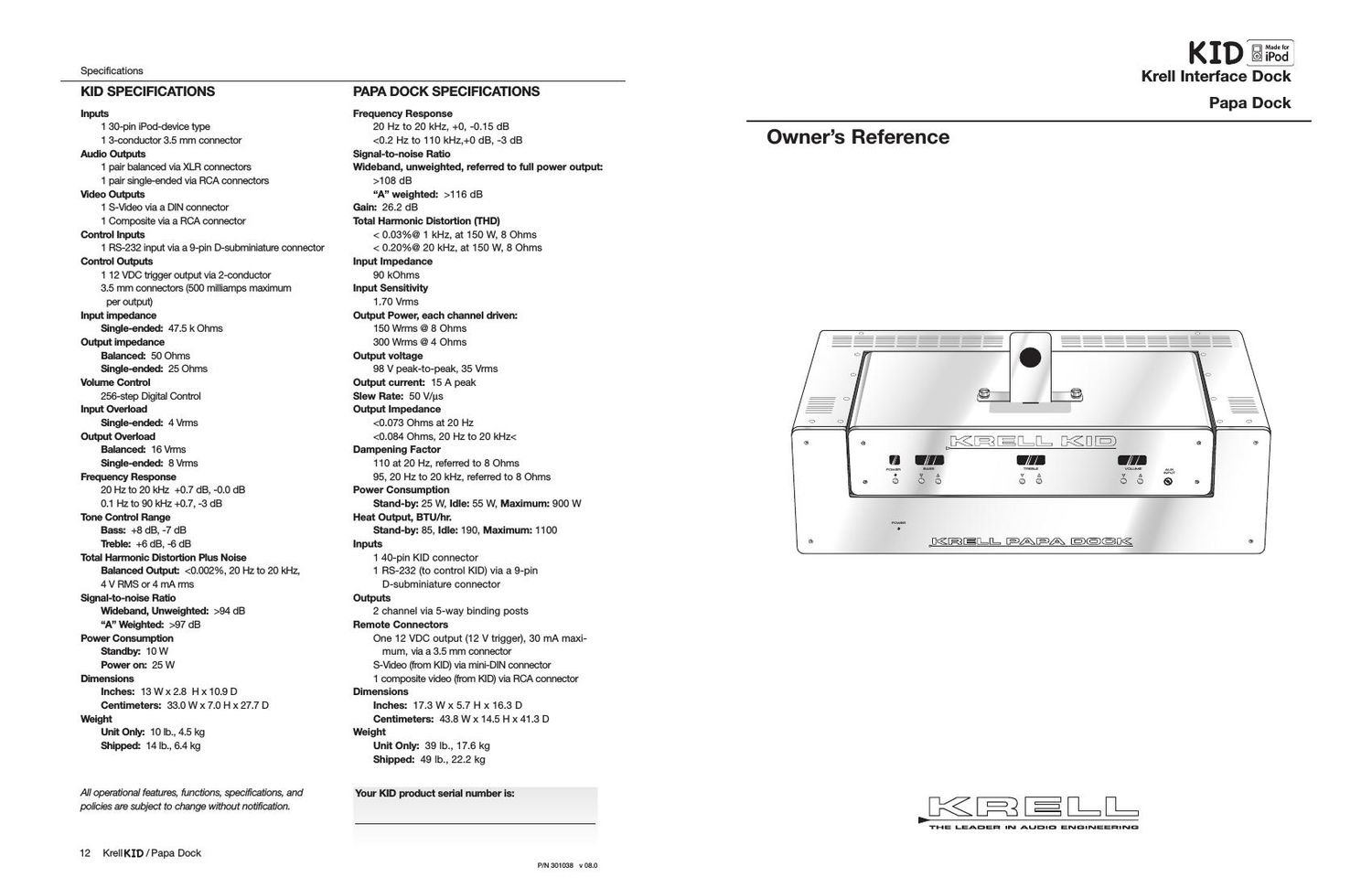 krell kid owners manual