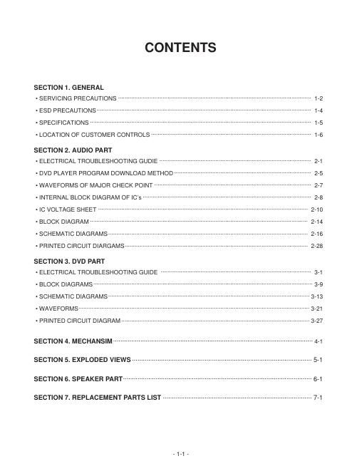 lg da 5630 a service manual