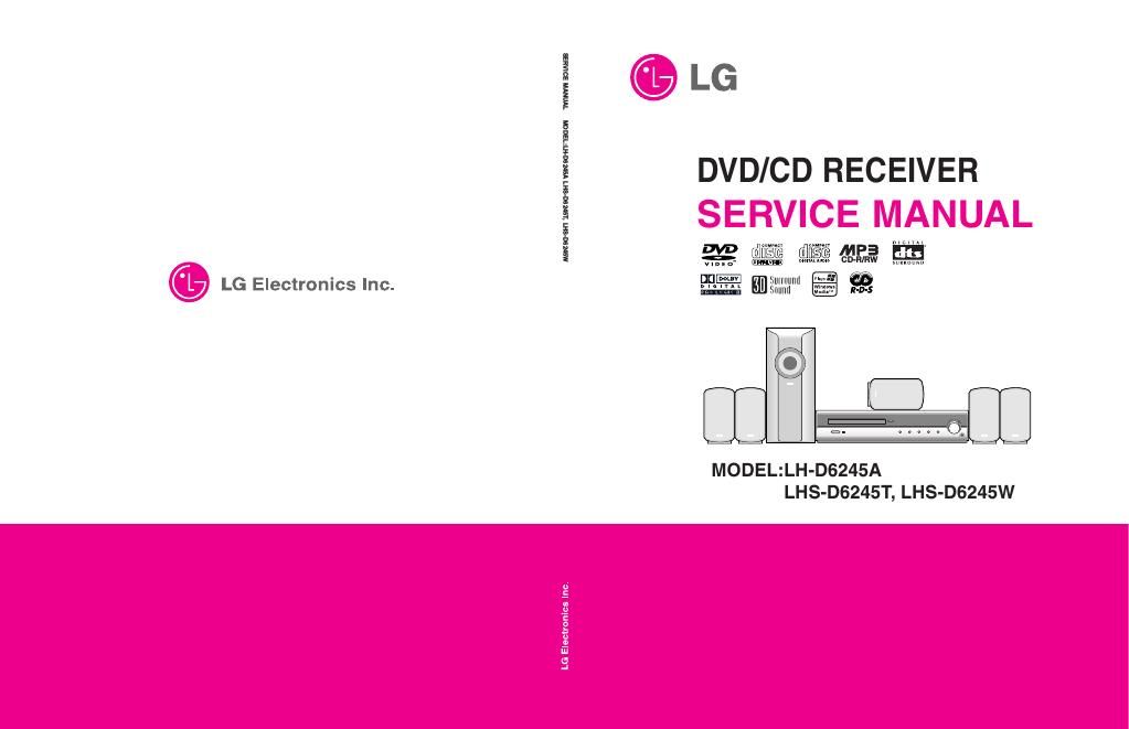 lg lhd 6245 a service manual