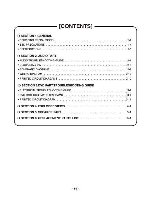 lg lht 6340 service manual