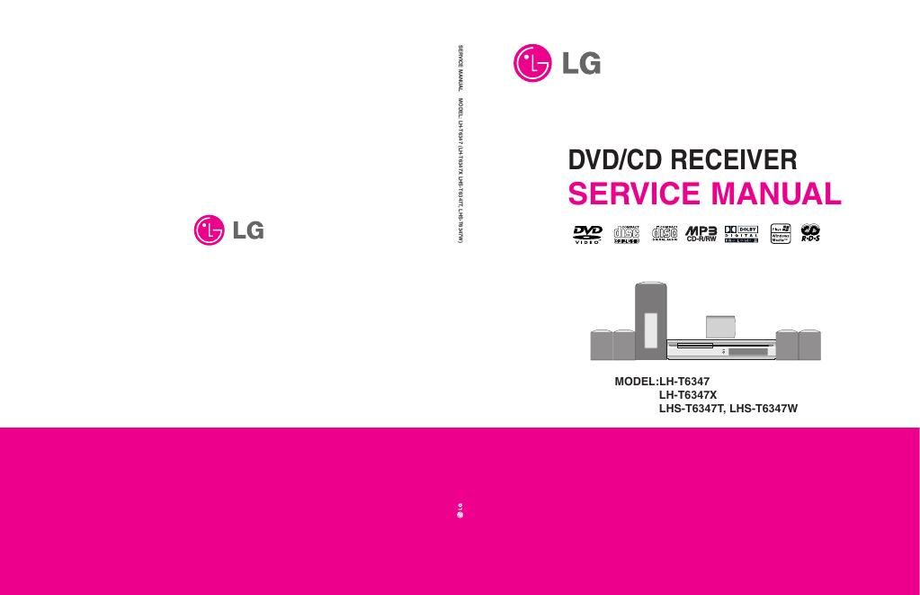 lg lht 6347 x service manual