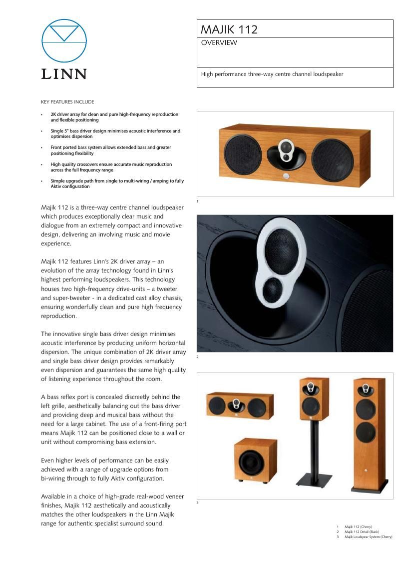 Linn Majik 112 Brochure