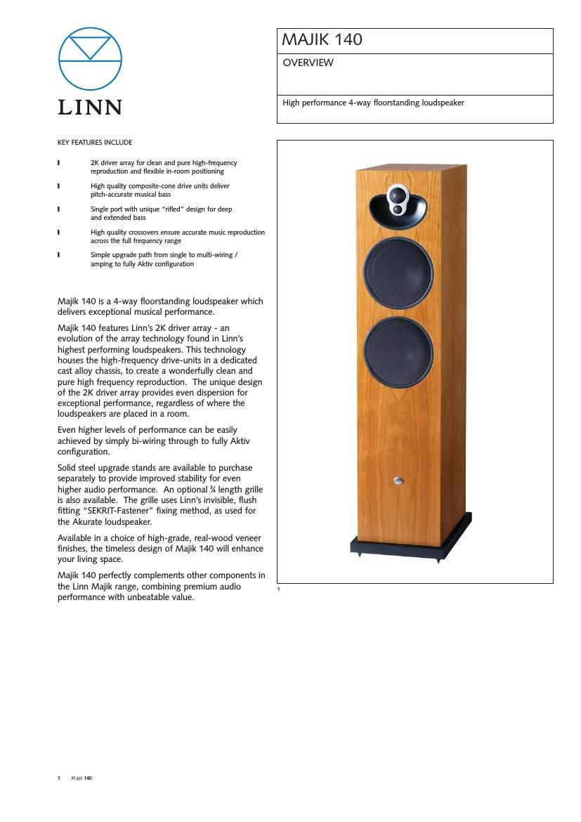 Linn Majik 140 Brochure