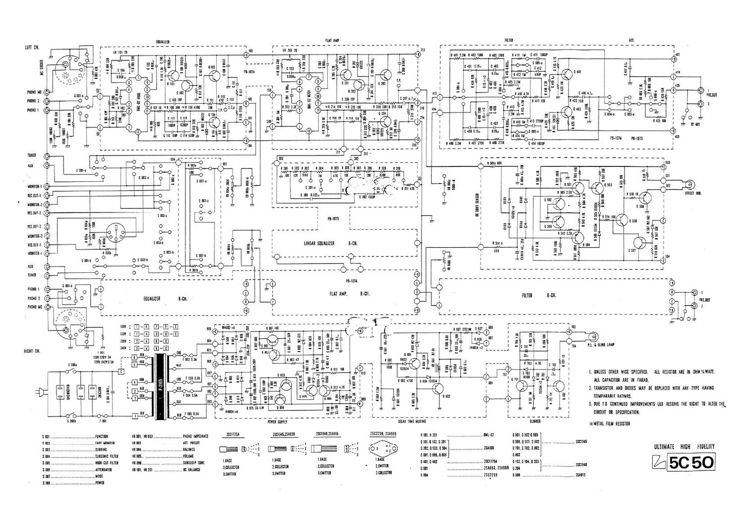 Luxman 5 c 50 Schematic