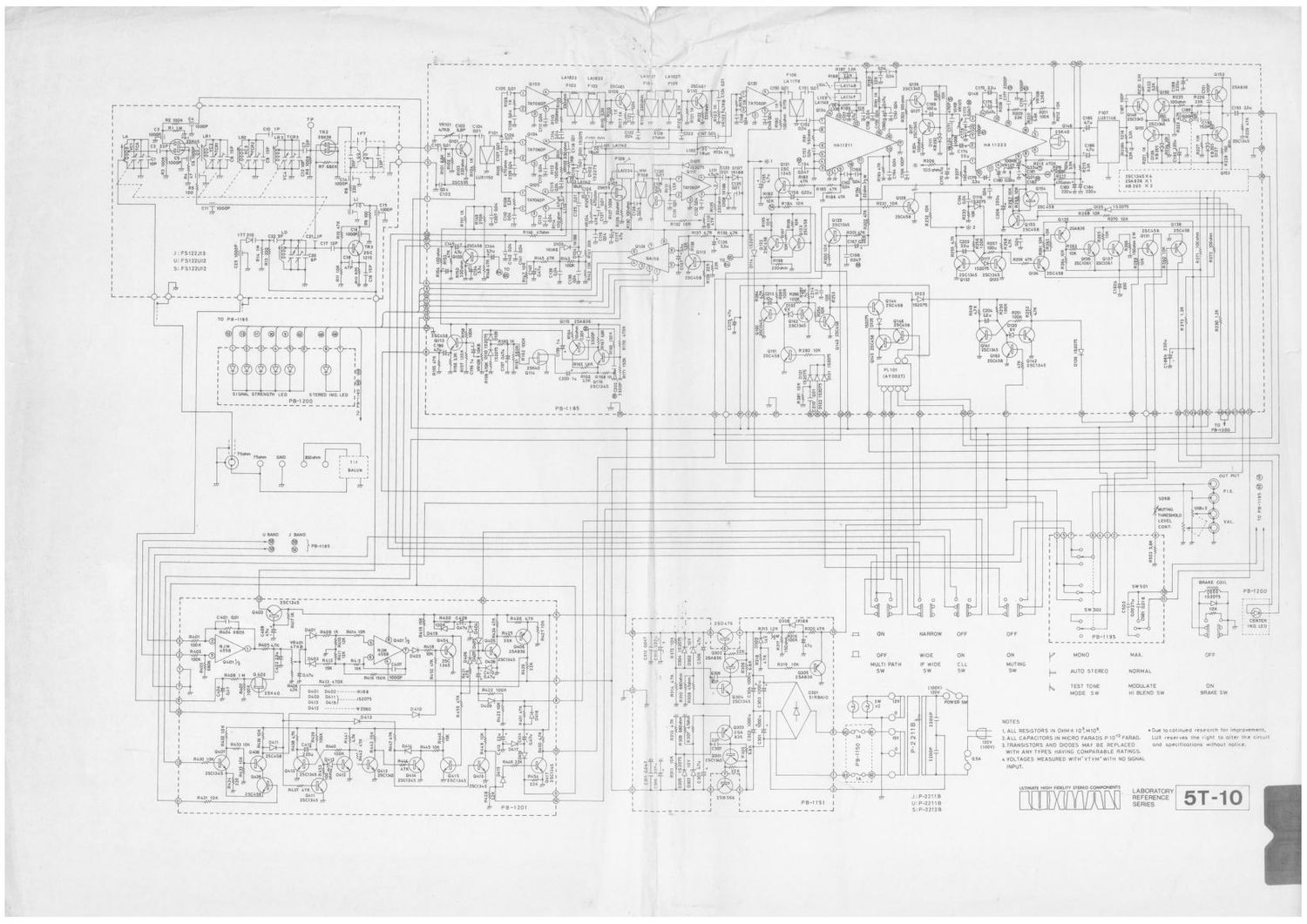 luxman 5 t 10 schematic