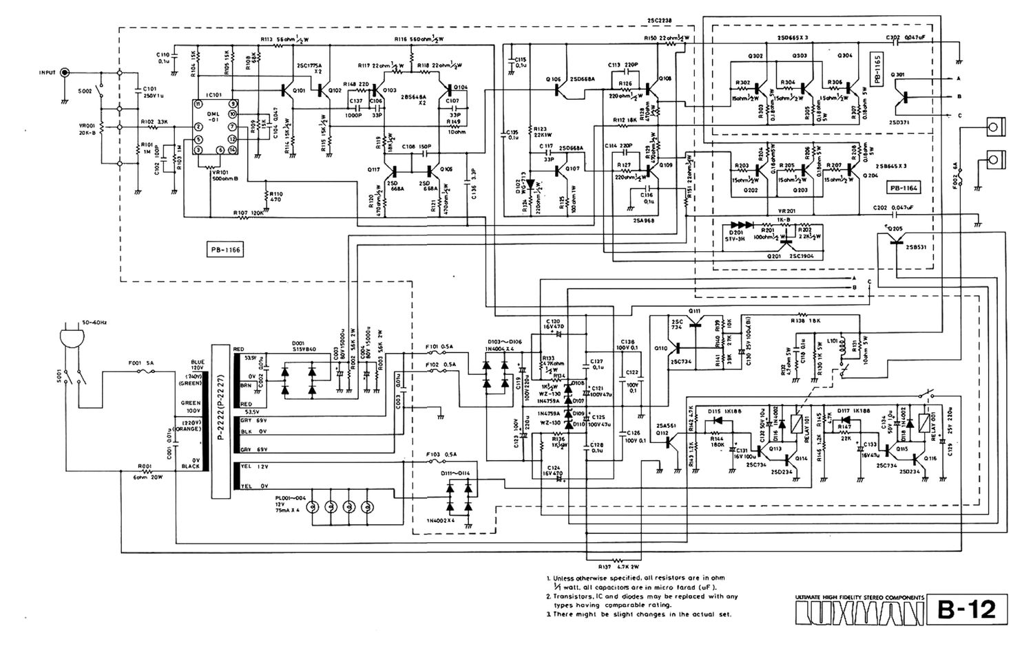 Luxman B 12 Schematic 2