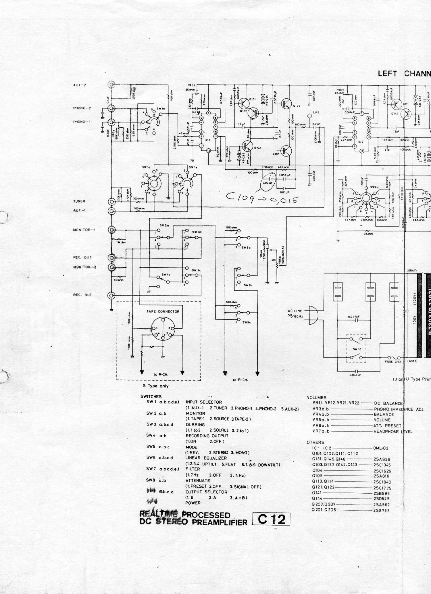 luxman c 12 schematic