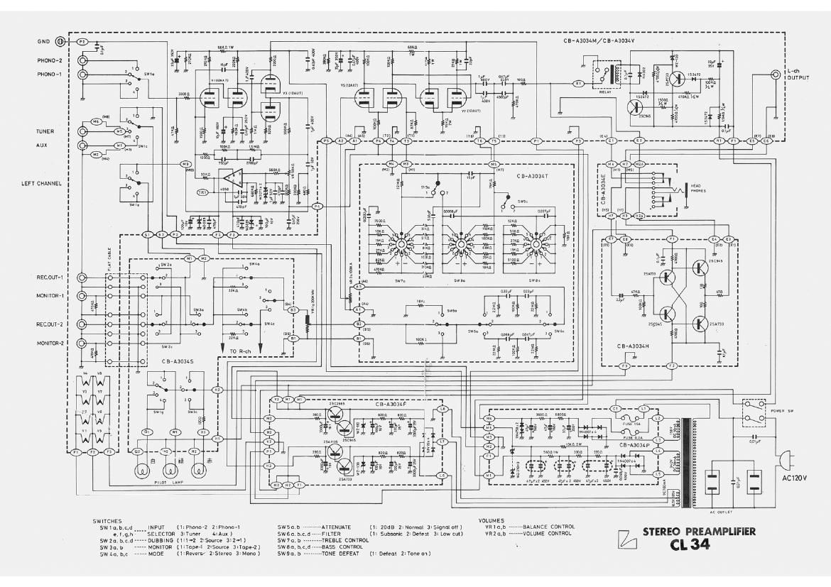 Luxman CL 34 Schematic