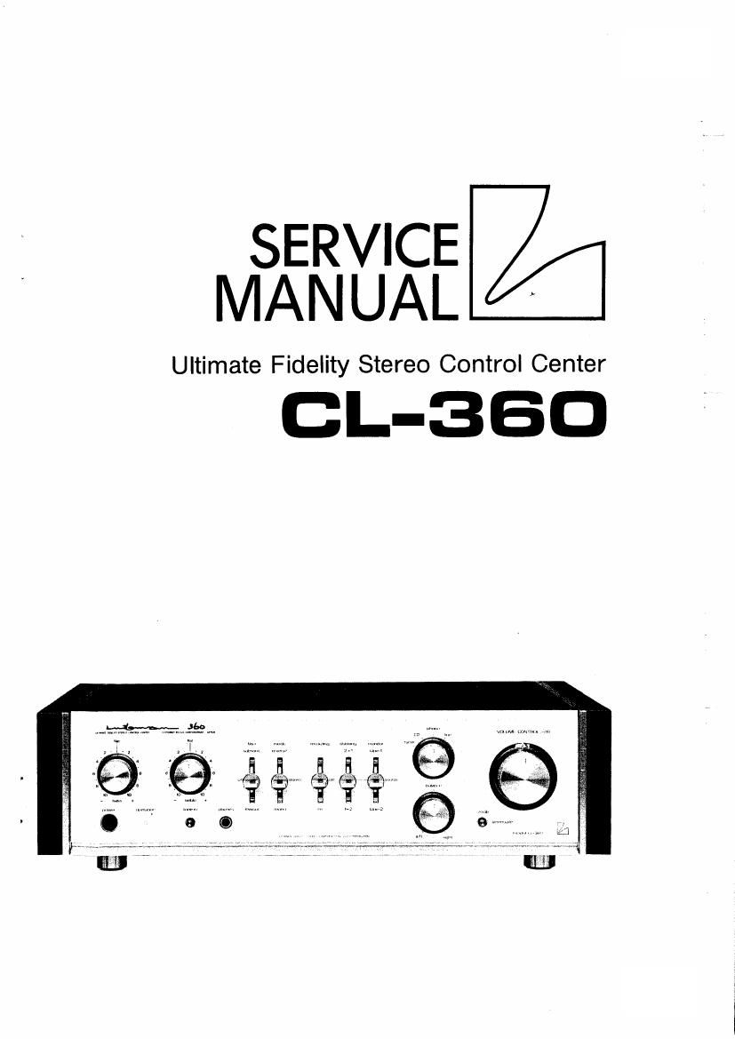 luxman cl 360 service manual