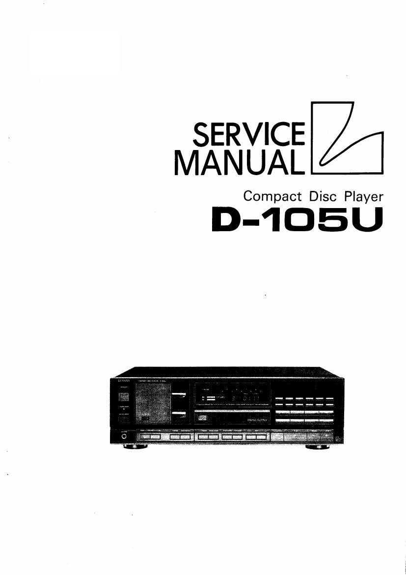 luxman d 105 u service manual