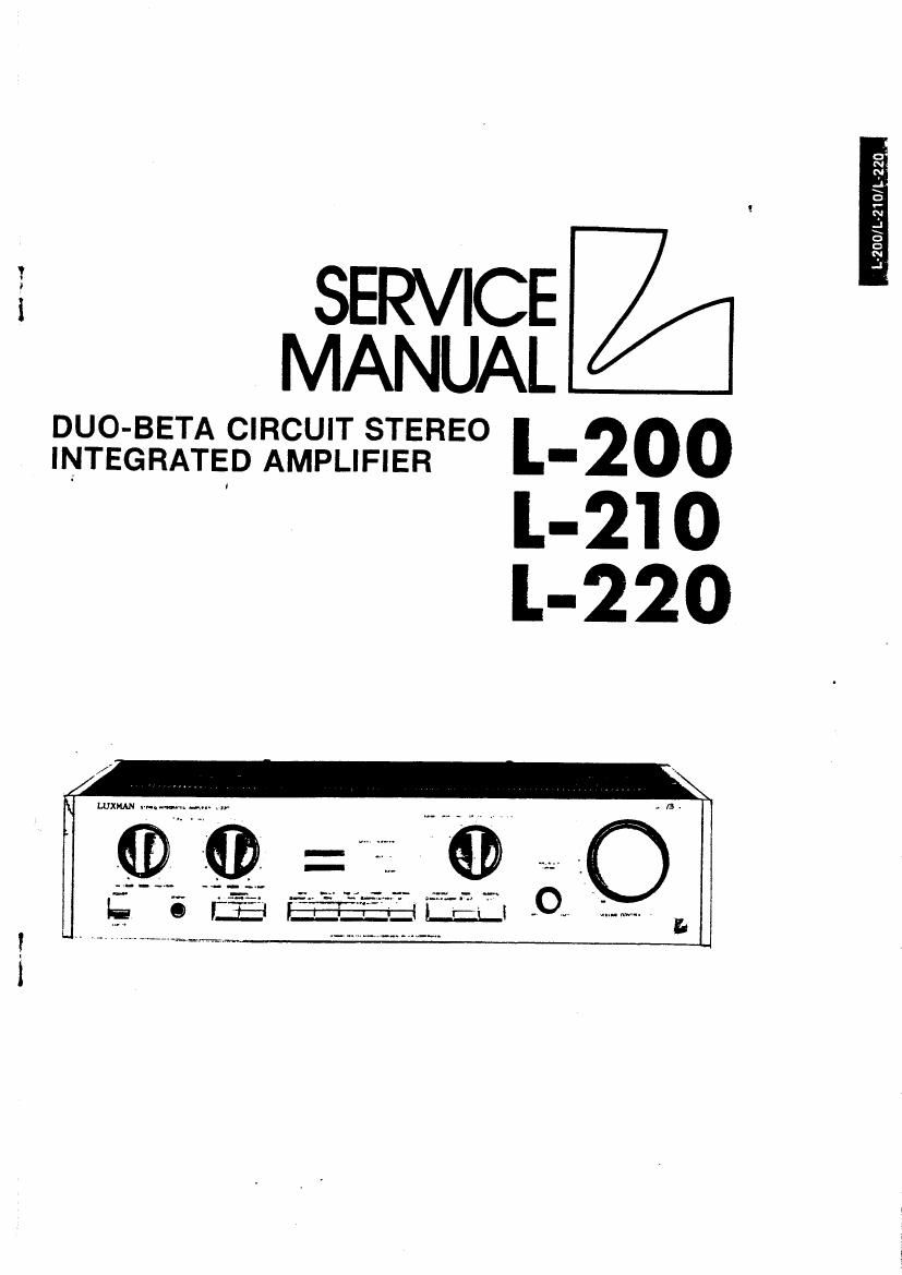 luxman l 220 service manual