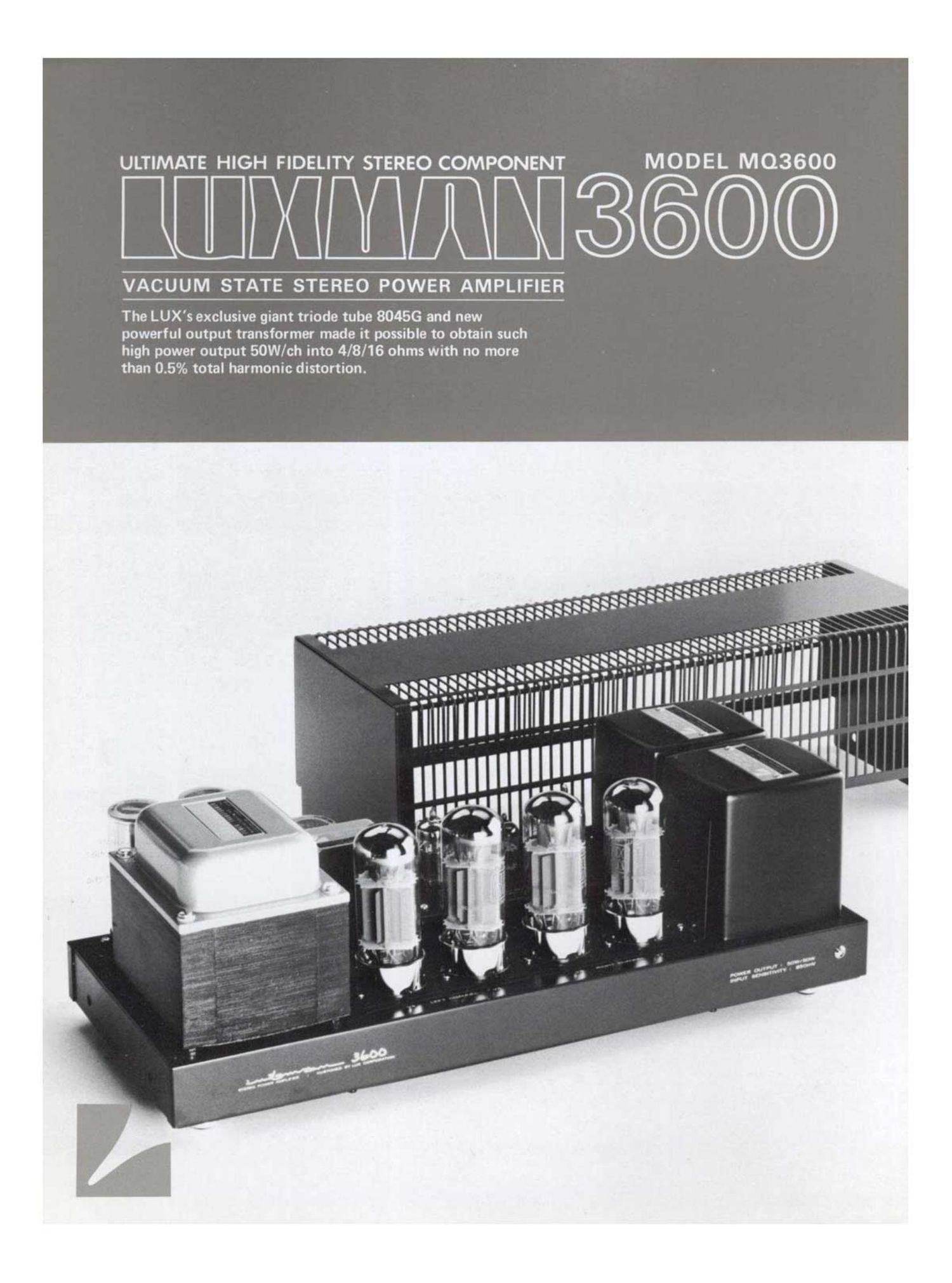 luxman mq 3600 brochure