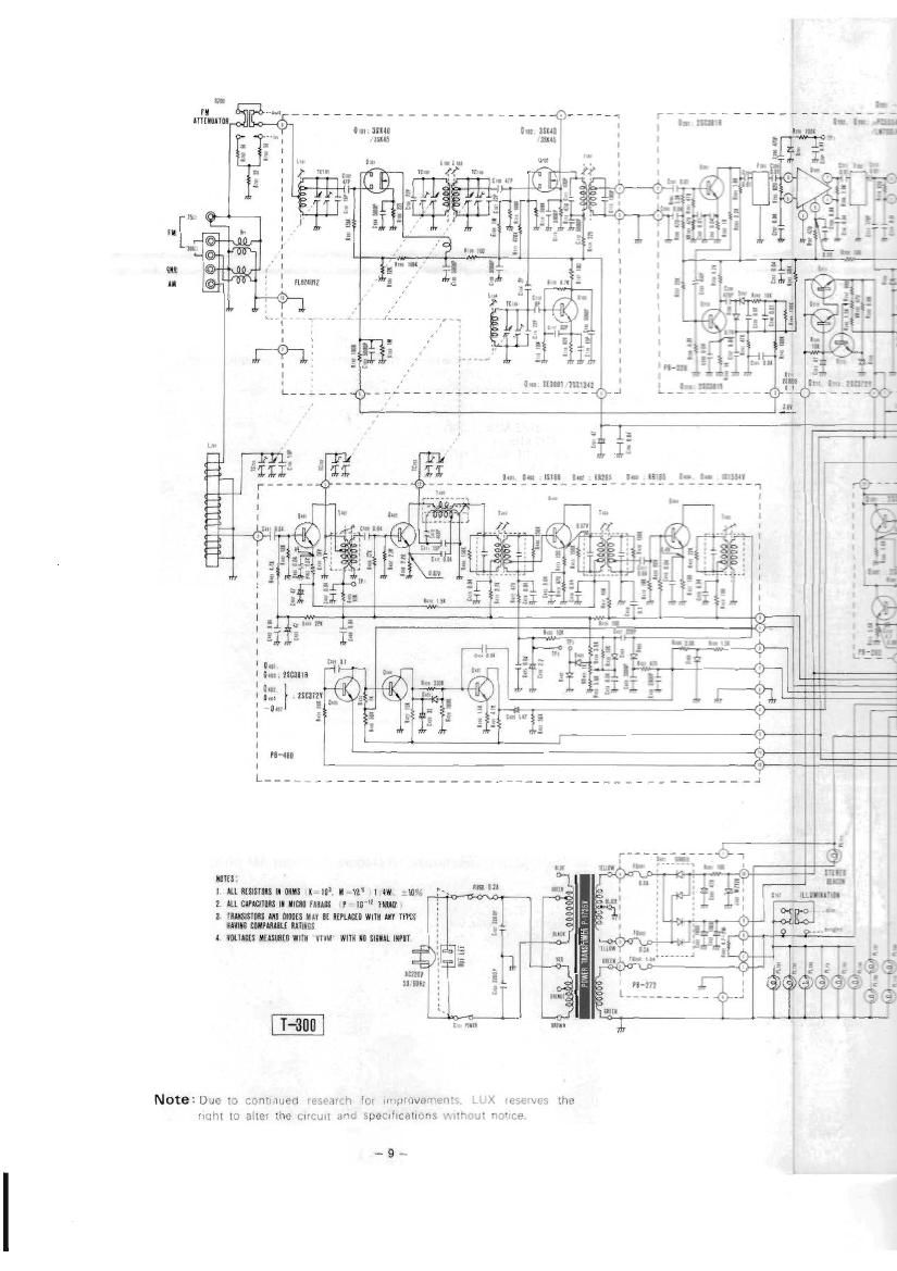 Luxman T 300 Schematic