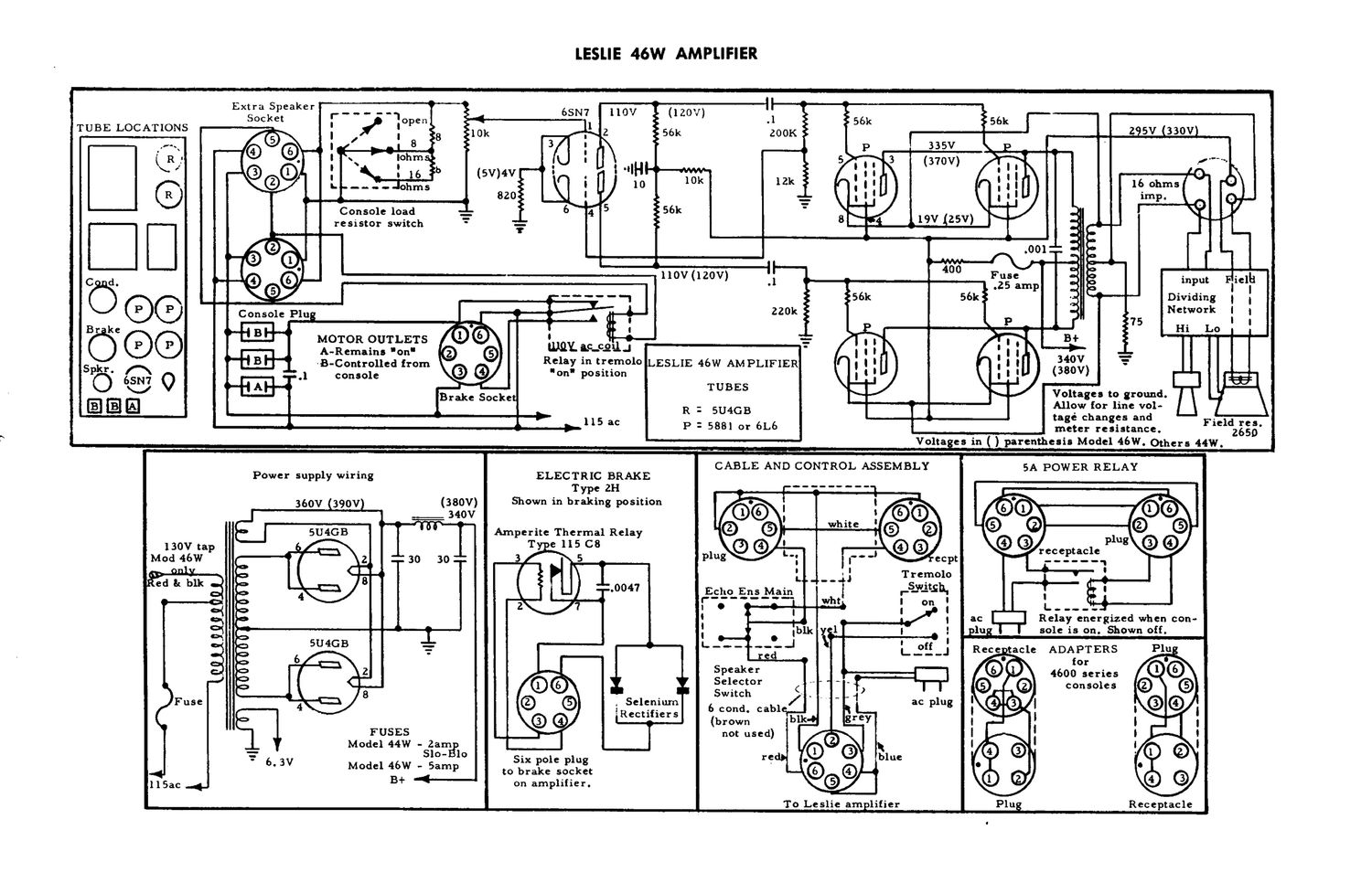 leslie 46w schematics