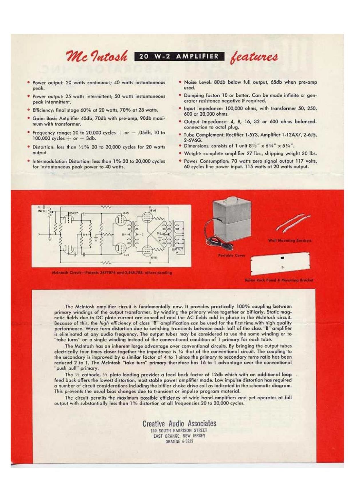 McIntosh 20W 2 Brochure