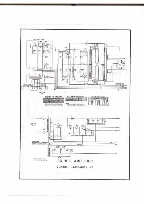 mcintosh 20 w 2 schematic