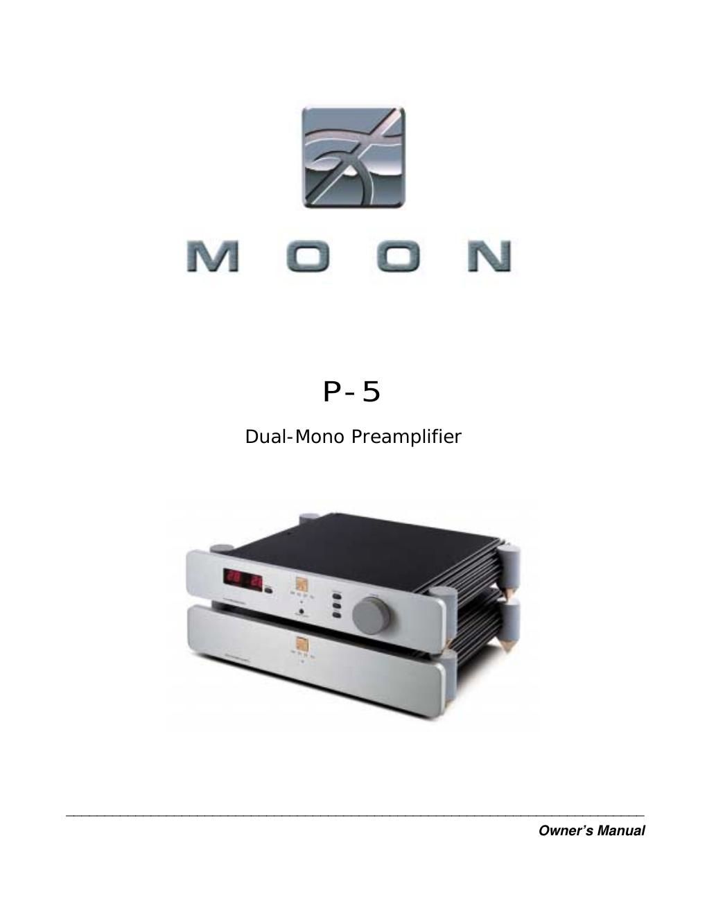 moon p 5 owners manual