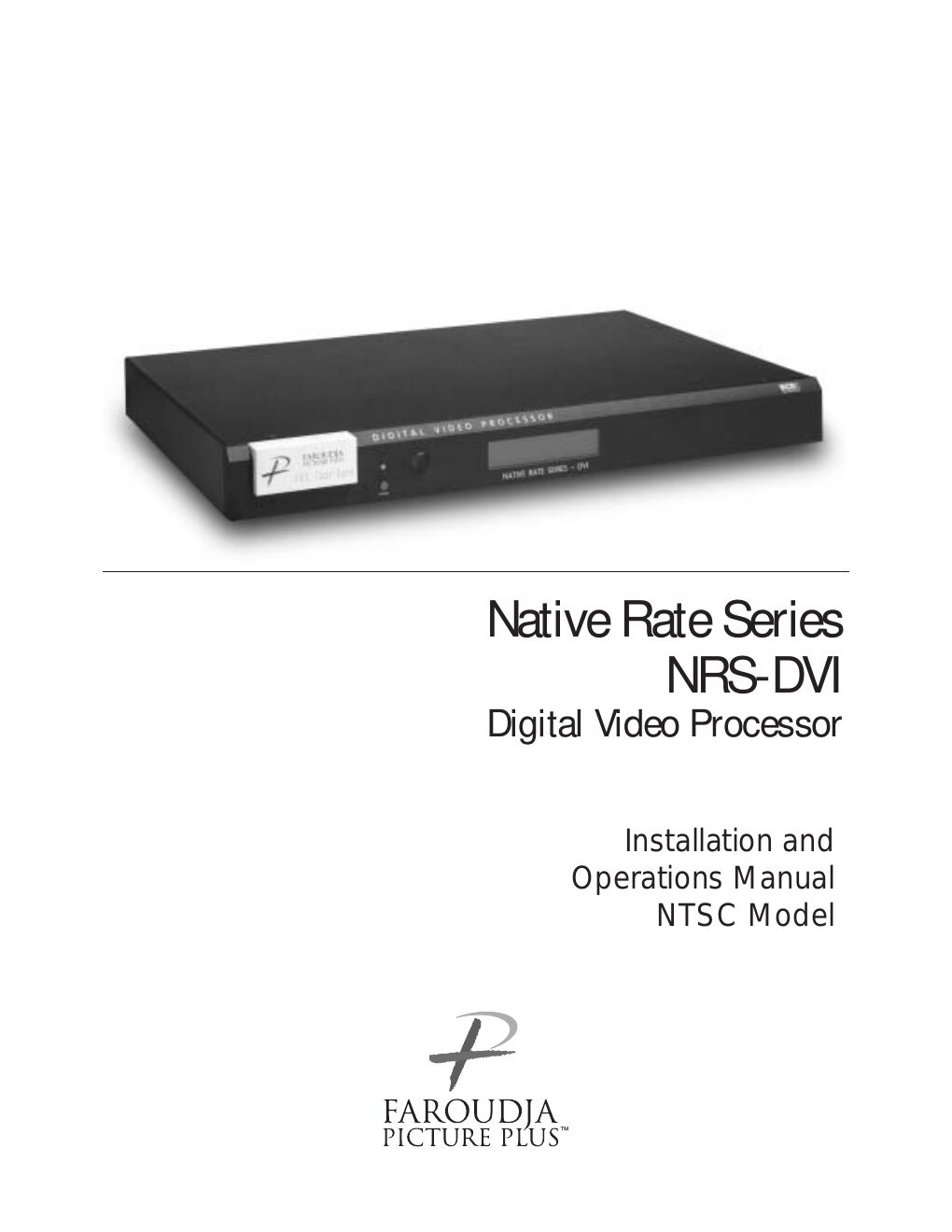 meridian audio nrs dvi owners manual