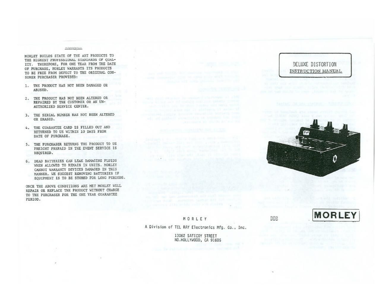 morley ddb deluxe distortion