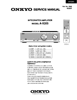 Free Audio Service Manuals - O / Onkyo / Onkyo-a / Onkyo-a-9355