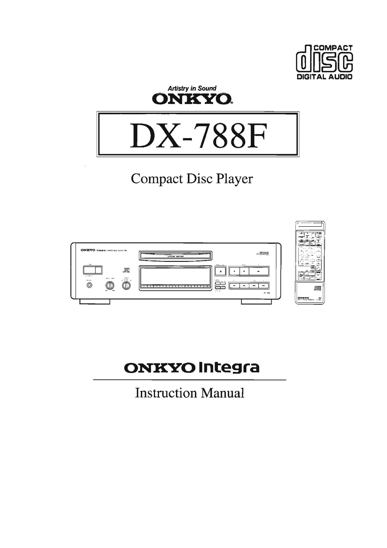 Onkyo DX 788F Owners Manual