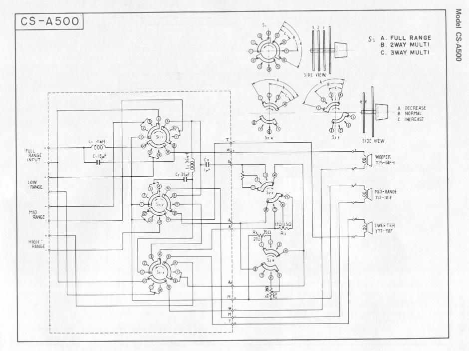 pioneer csa 500 schematic