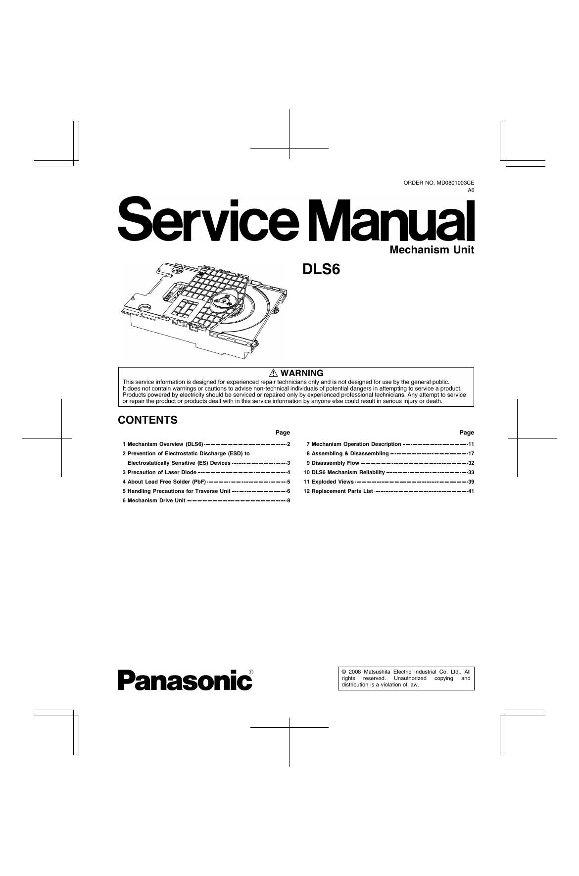 pioneer dls 6 service manual