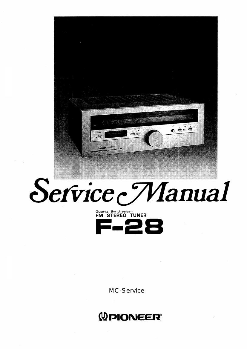 pioneer f 28 service manual