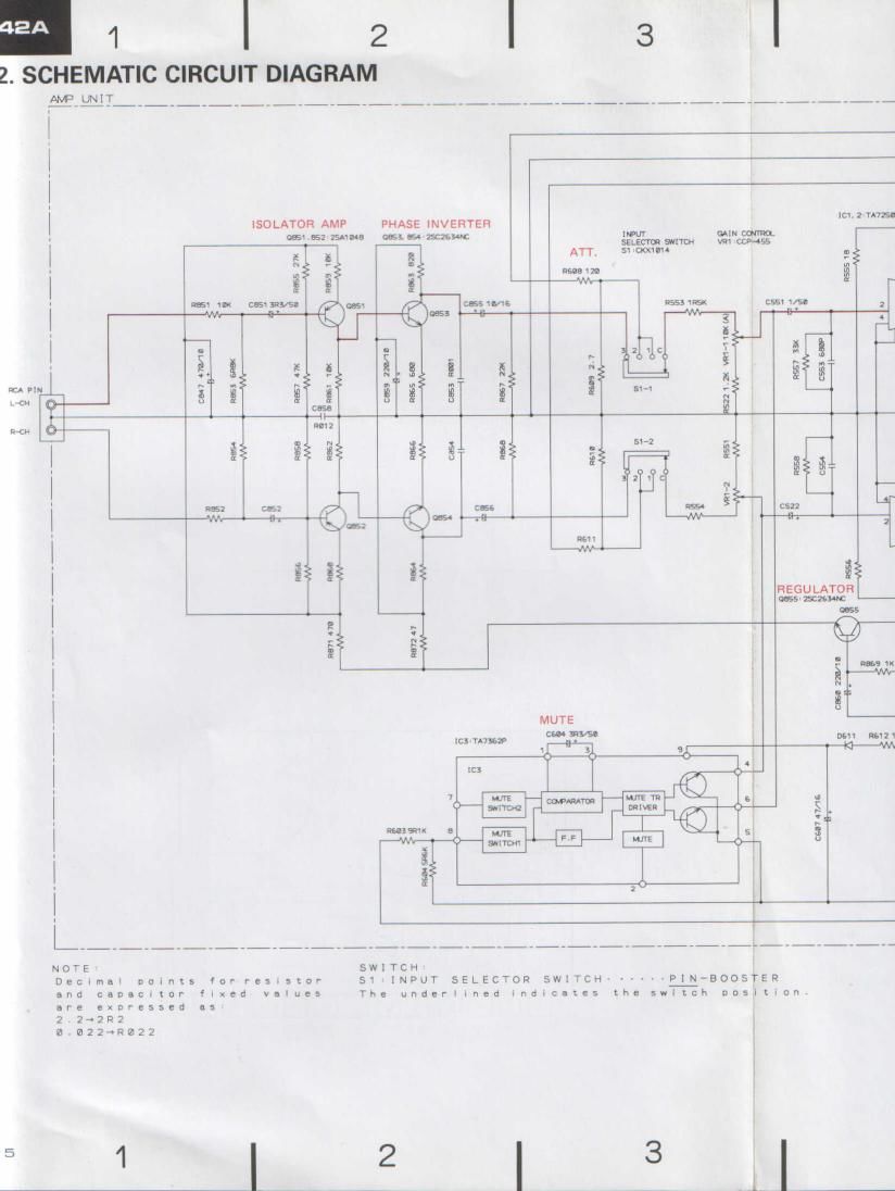 pioneer gm 42 a schematic