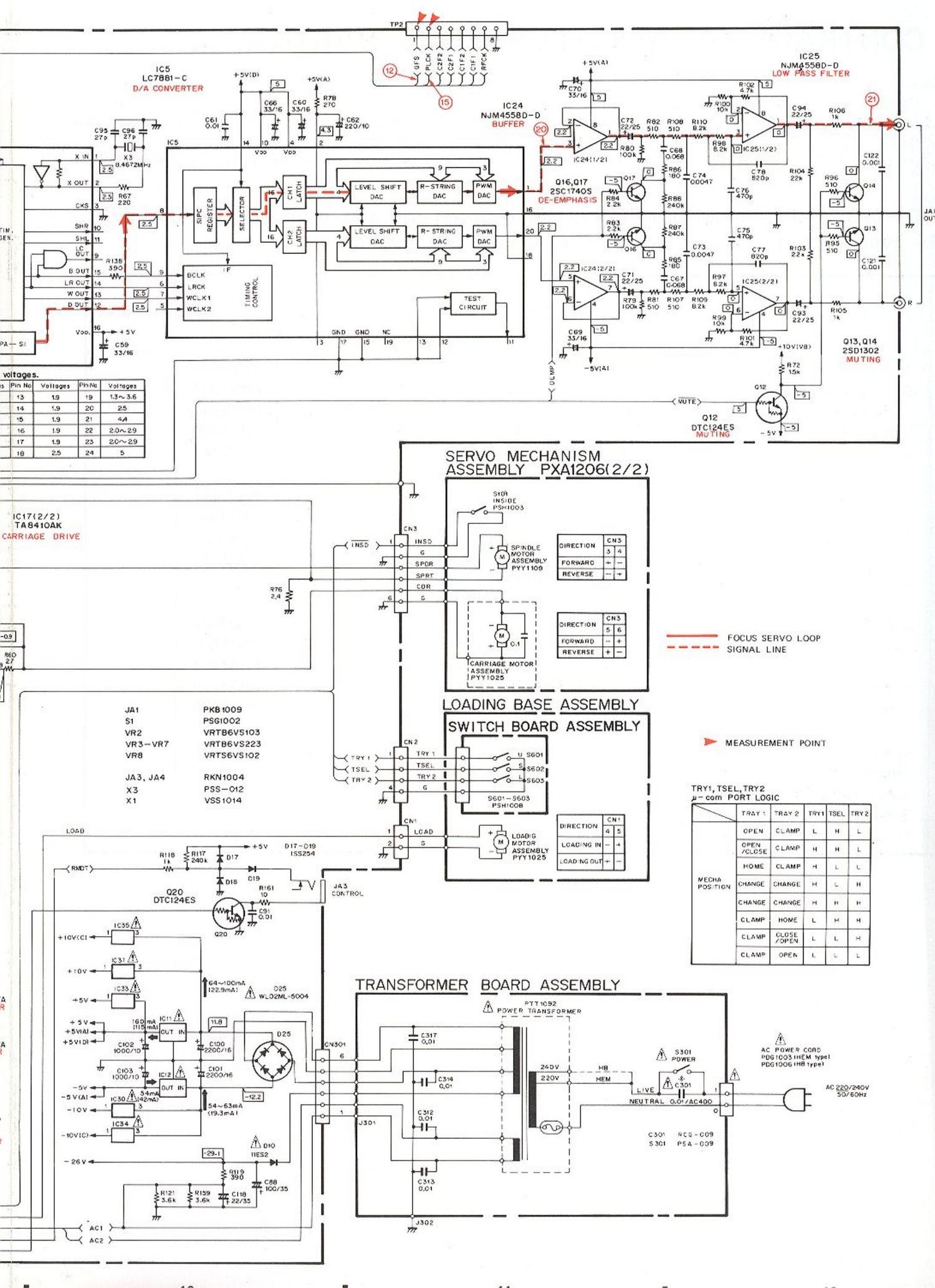 pioneer pdz 7 lt schematic