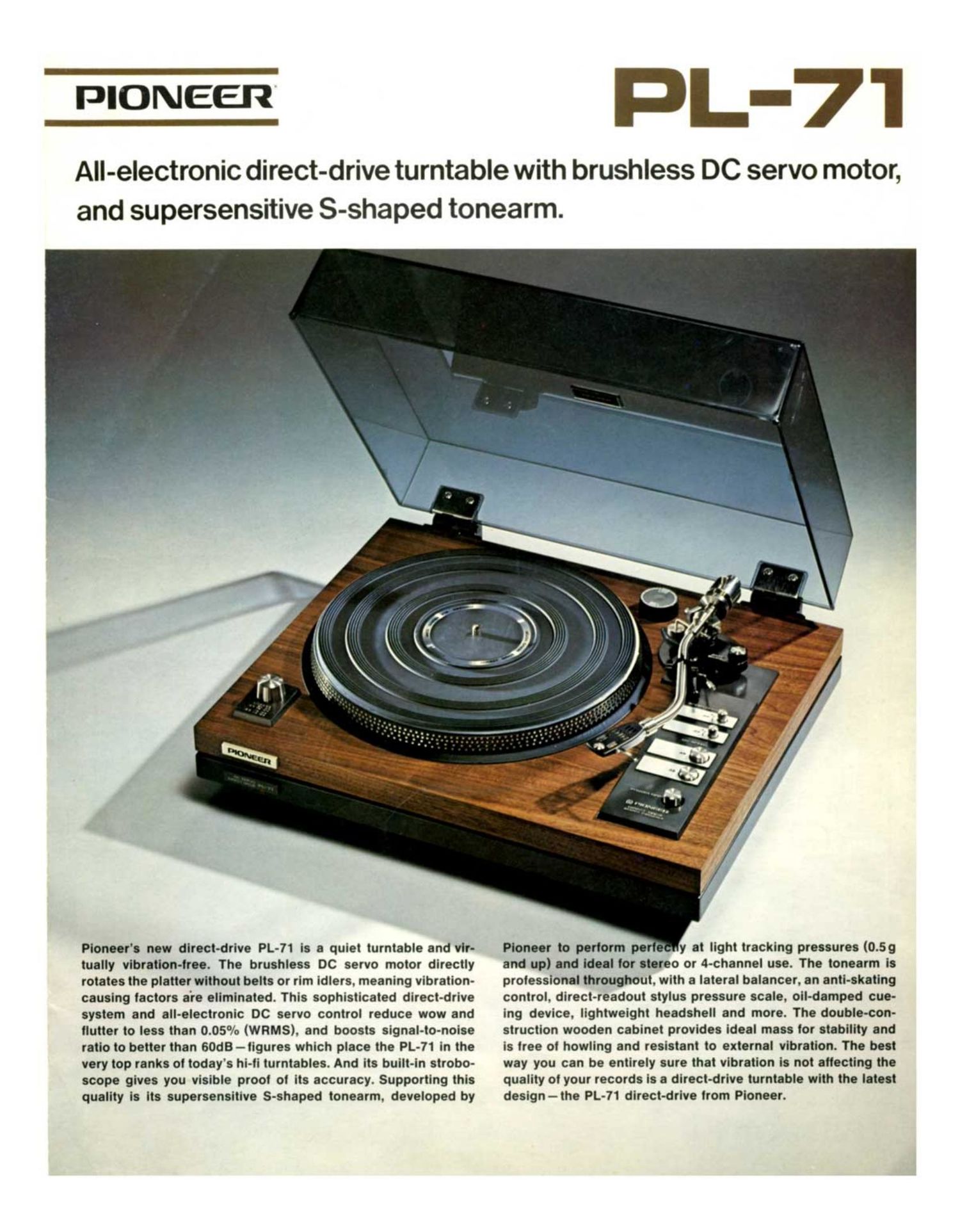 pioneer pl 71 brochure