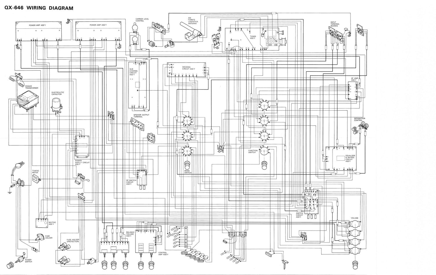 pioneer qx 64 schematic