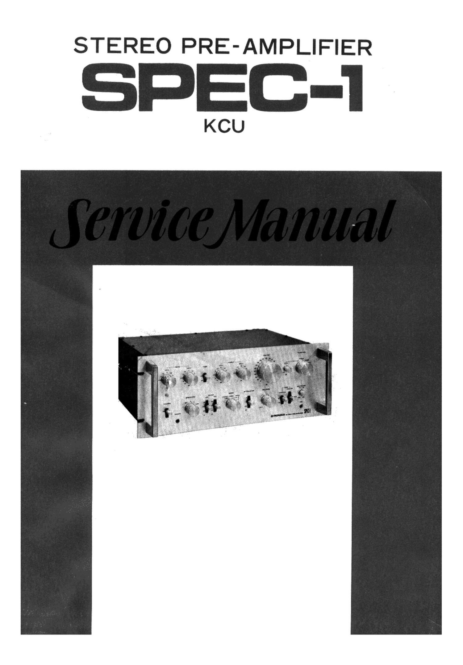 pioneer spec 1 service manual