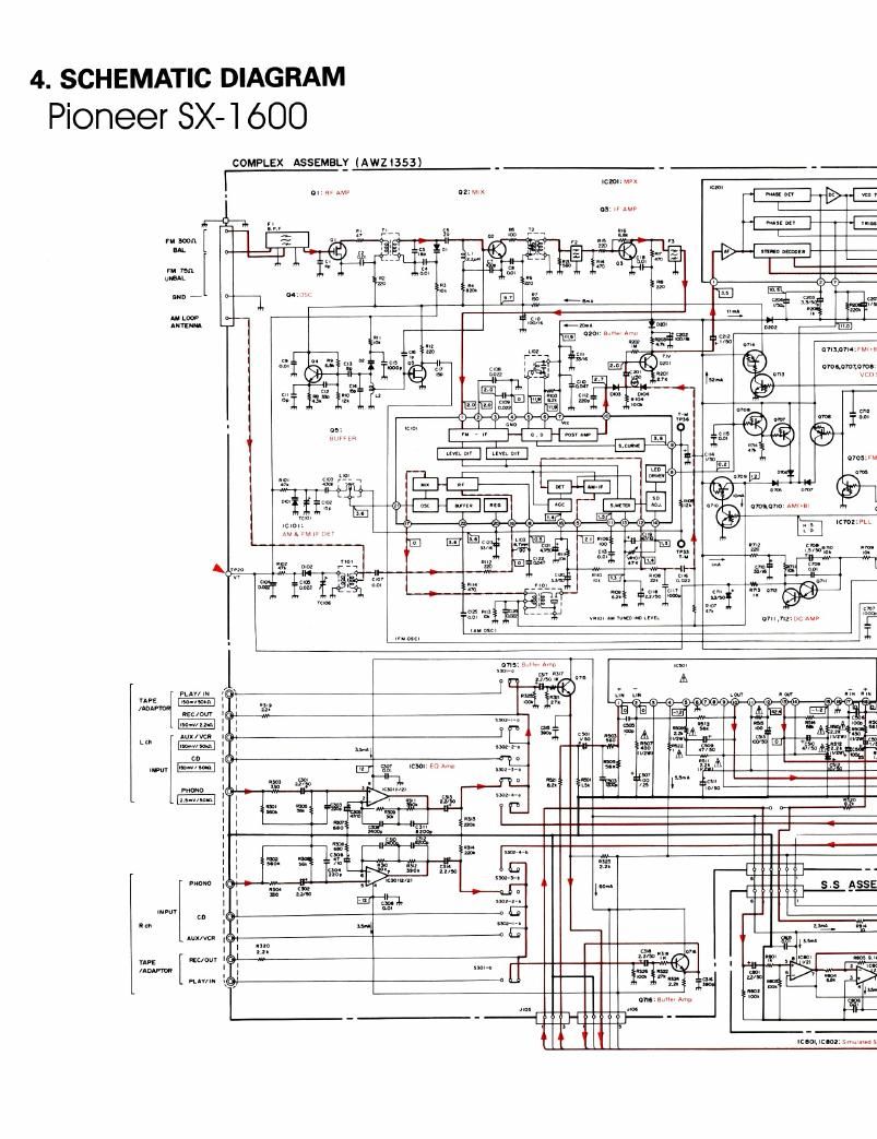 pioneer sx 1600 schematic