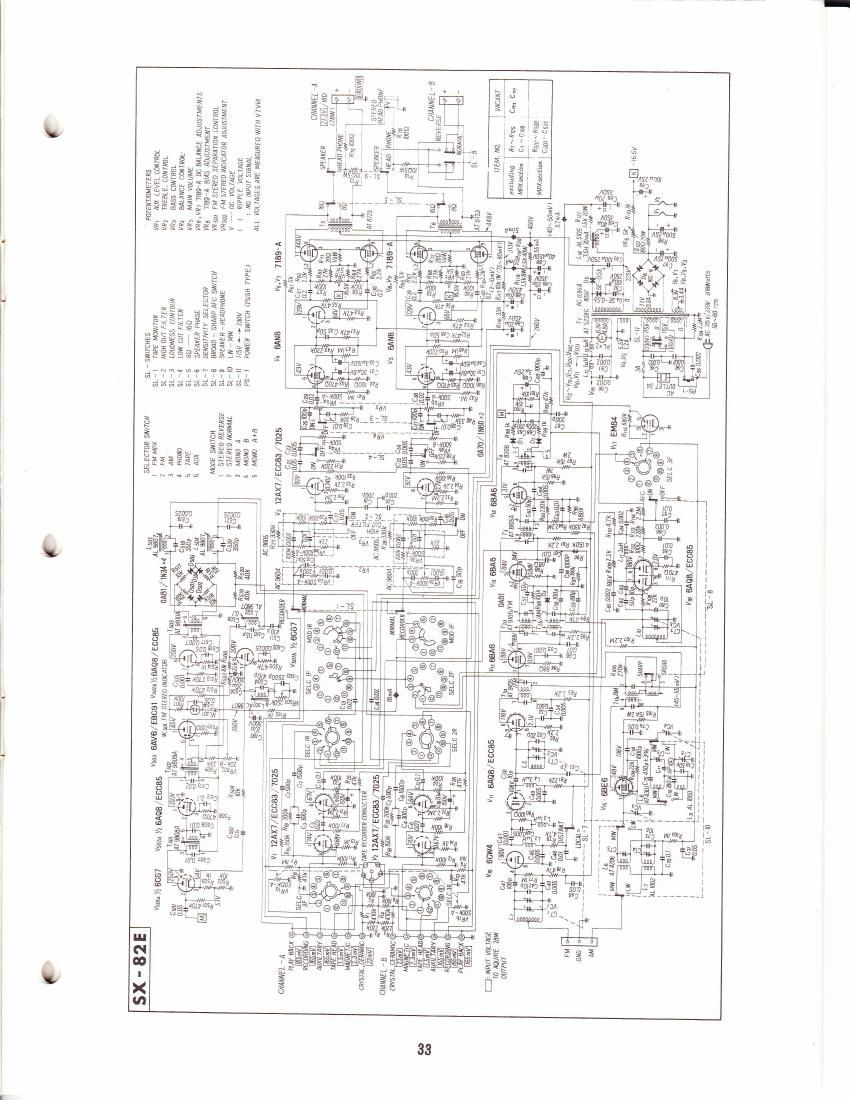 pioneer sx 82 e schematic