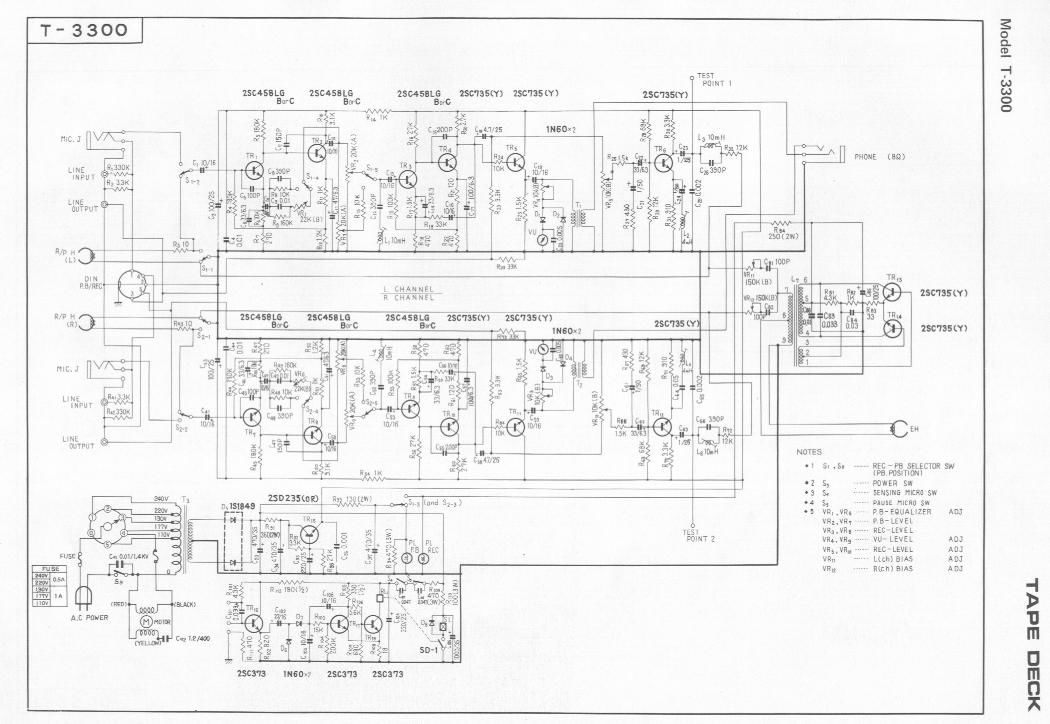 pioneer t 3300 schematic