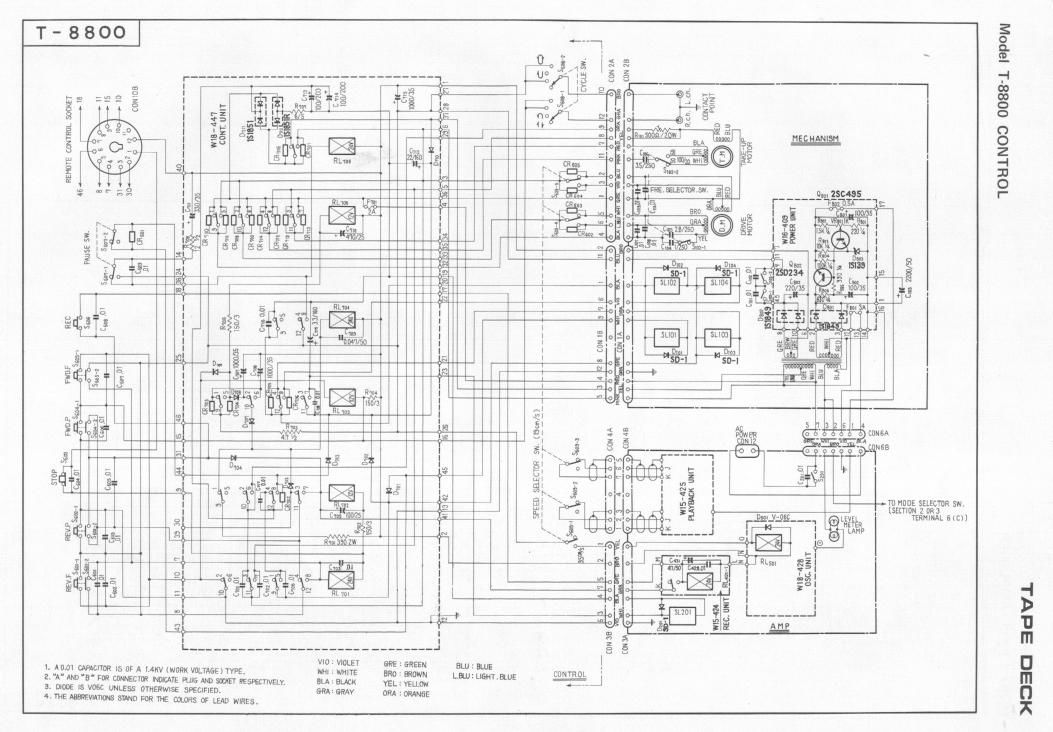 pioneer t 8800 schematic