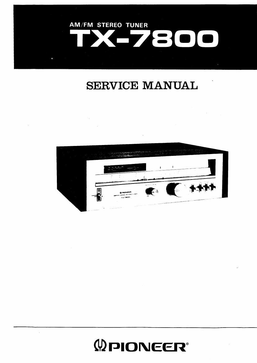 pioneer tx 7800 service manual