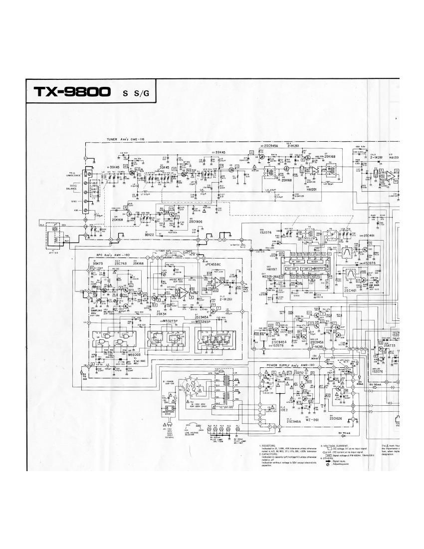 pioneer tx 9800 schematic