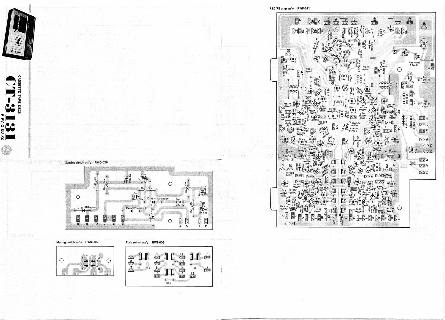 pioneer ct 3131 schematic